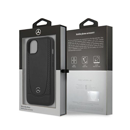 Mercedes Leather Urban Line - Étui pour iPhone 14 Plus (noir)