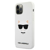 Karl Lagerfeld Choupette Head Silikon - iPhone 12 Pro Max Hülle (weiß)