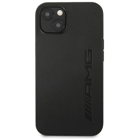 AMG Leather Hot Stamped - Tasche für iPhone 14 (Schwarz)