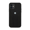 BMW Leder Curve Perforate - Tasche für iPhone 12 mini (schwarz)