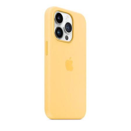 Apple Silicone Case - Silikonowe etui z MagSafe do iPhone 14 Pro (bladożółty)