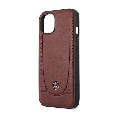 Mercedes Leather Urban Line - iPhone 14 Plus tok (piros)