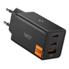 Spigen Essential EE673EU GaN Pro - Nabíječka do zásuvky 2x USB-C + USB-A 67W (Černá)