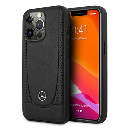 Mercedes Leather Urban Line - Etui iPhone 13 Pro Max (czarny)