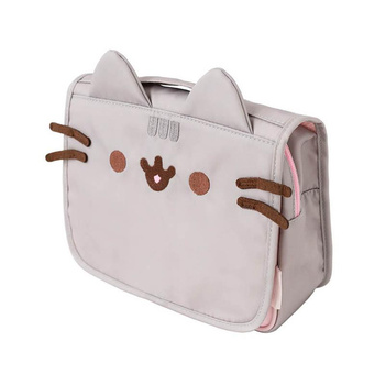 KOSMETYCZKA PODRÓŻNA PUSHEEN Z HACZYKIEM DLA DZIECI Z PRZEGRÓDKAMI KOT