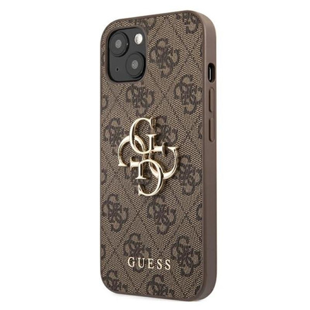 Guess 4G Big Metal Logo - iPhone 13 mini Tasche (braun)