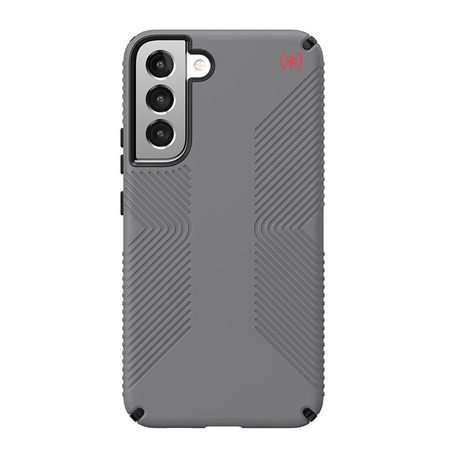 Speck Presidio2 Grip - Samsung Galaxy S22+ Gehäuse mit MICROBAN-Beschichtung (Graphitgrau/Schwarz)