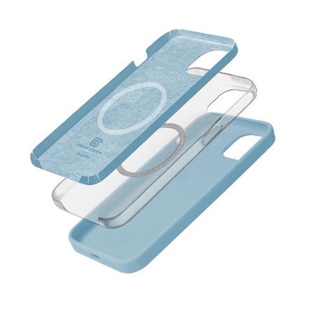 Crong Color Cover Magnetisch - iPhone 15 MagSafe Tasche (blau)
