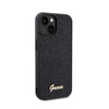 Guess Disco Metal Script - Coque iPhone 15 (noir)