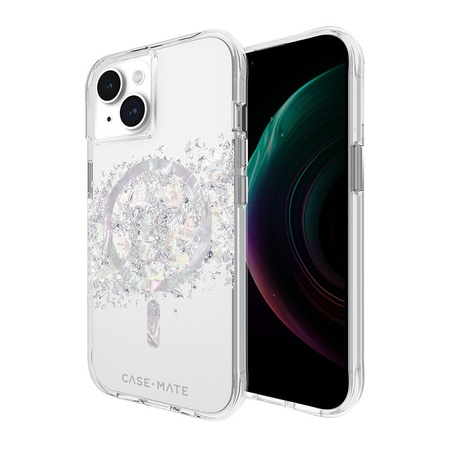 Case-Mate Karat MagSafe - iPhone 15 / iPhone 14 / iPhone 13 Hülle verziert mit Perlmutt (A Touch of Pearl)