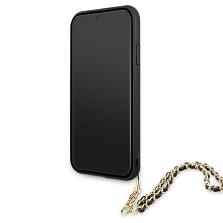 Guess Saffiano Chain - étui pour iPhone 11 (noir)