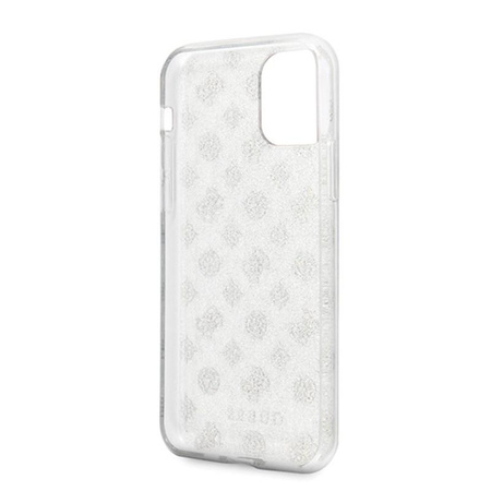 Guess 4G Peony Glitter - iPhone 11 Pro Case (Silver)