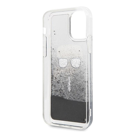 Karl Lagerfeld Iconic Glitter - iPhone 11 Hülle (Schwarz)