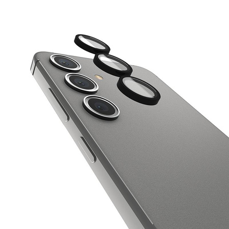 Case-Mate Aluminum Ring Lens Protector - Schutzglas für die Kameralinse des Samsung Galaxy S24+ (Schwarz)