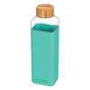 Quokka Storm - Glass water bottle 700 ml (Teal)