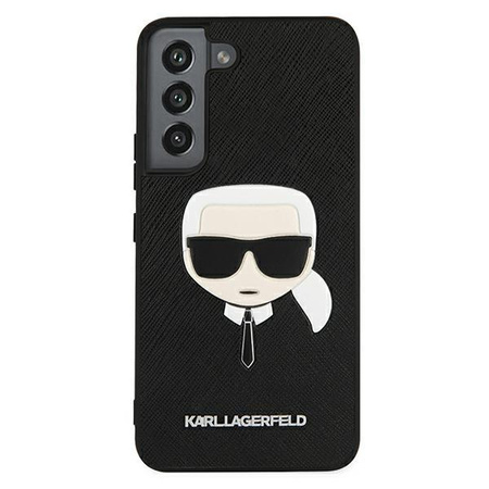 Karl Lagerfeld Saffiano Ikonik Karl`s Head - Samsung Galaxy S22 Case (black)