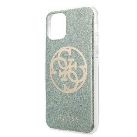 Guess Circle Glitter 4G - Case for  iPhone 11 Pro Max (khaki)