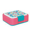 Quokka Twist Kids - Plastic food container with double walls / lunchbox (Flowers)