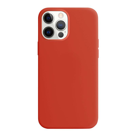 Crong Color Cover - Custodia per iPhone 12 Pro Max (Rosso)