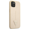 Guess Saffiano Triangle Logo Case – Etui iPhone 13 (beżowy)