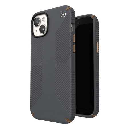 Speck Presidio2 Grip Magsafe - pouzdro pro iPhone 15 Plus / iPhone 14 Plus (Charcoal Grey / Cool Bronze / White)