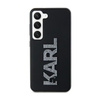 Karl Lagerfeld 3D Rubber Glitter Logo - pouzdro pro Samsung Galaxy S23+ (černé)