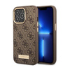 Guess 4G Logo Plate MagSafe - iPhone 14 Pro Case (marron)