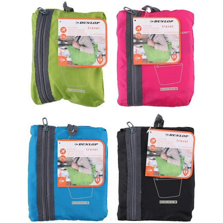 FALTBARE EINKAUFSTASCHE, Grün, Dunlop 21 L
