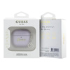 Guess Metallic Script Charm - AirPods 4 tok (lila)