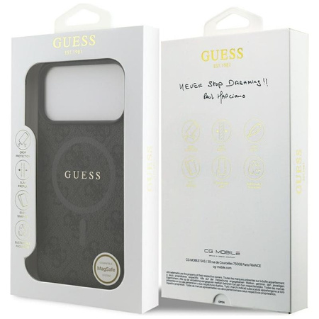 Guess 4G Ring Classic Logo MagSafe - Hülle iPhone 17 Pro Max (schwarz)