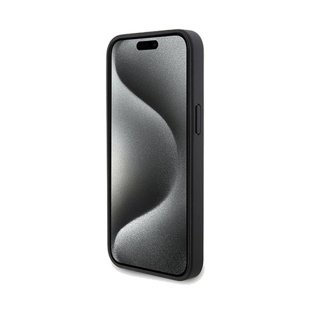 Ferrari Perforated Waves Metal Logo - Coque iPhone 15 Pro Max (noir)