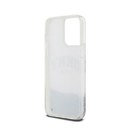 DKNY Liquid Glitter Big Logo - Coque iPhone 15 Pro Max (blanc)
