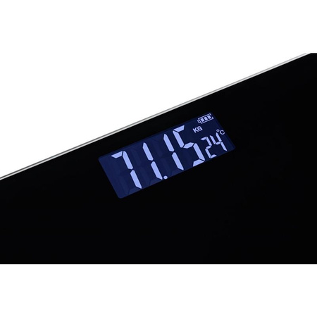Grundig - Elektronikus fürdőszoba mérleg, üveg, 180 kg-ig (fekete)
