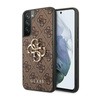 Guess 4G Big Metal Logo - Étui Samsung Galaxy S23+ (marron)