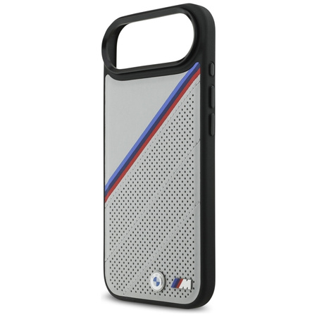 BMW M Tricolor Metal Logo MagSafe - iPhone Air Case (Gray)