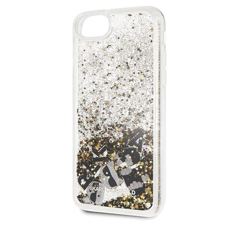 Karl Lagerfeld Glitter Liquid Floatting Charms - Coque iPhone SE 2020 / 8 / 7 (Floatting Charms)