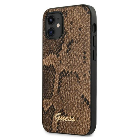 Guess Python Collection - Coque pour iPhone 12 mini (marron)