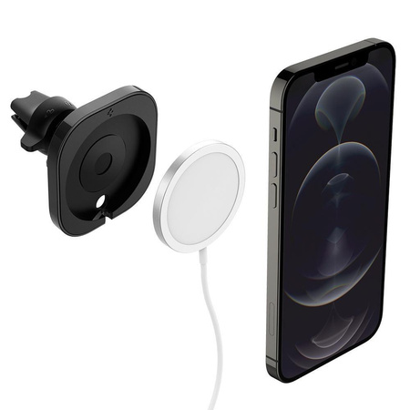 Spigen MagFit Car Mount – Uchwyt samochodowy MagSafe (czarny)