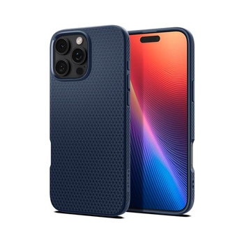 Spigen Liquid Air - Coque pour iPhone 16 Pro Max (Bleu marine)