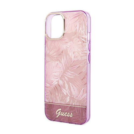 Guess Jungle Case - iPhone 14 Plus Tasche (Rosa)