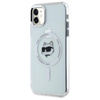Karl Lagerfeld IML Metal Choupette Head MagSafe - Hülle für iPhone 11 (weiß)