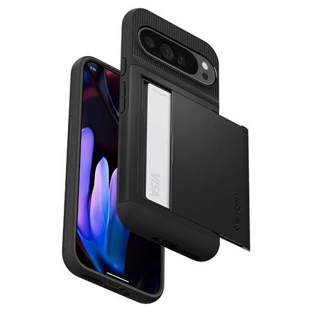 Spigen Slim Armor CS - tok Google Pixel 9 Pro XL készülékhez (fekete)