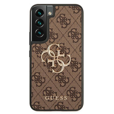Guess 4G Big Metal Logo - Etui Samsung Galaxy S22 (brązowy)
