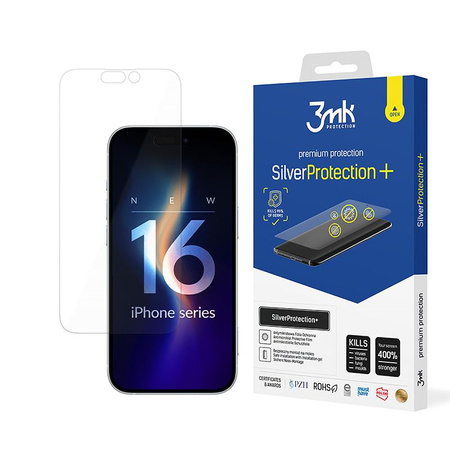 3mk SilverProtection+ - Film protecteur pour iPhone 16 Pro