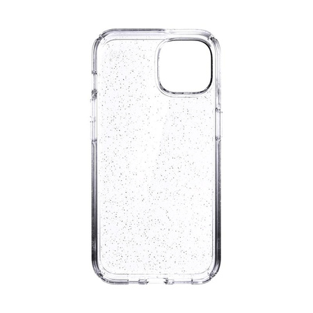 Speck Presidio Perfect-Clear with Glitter - iPhone 13 Case with MICROBAN Coating (Clear/Platinum Glitter)