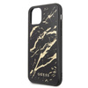 Guess Marmor Glas Gold Glitter - iPhone 11 Pro Max Tasche (schwarz)