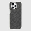 Coach Slim Wrap Signature C Case -  Etui iPhone 15 Pro Max (Charcoal)