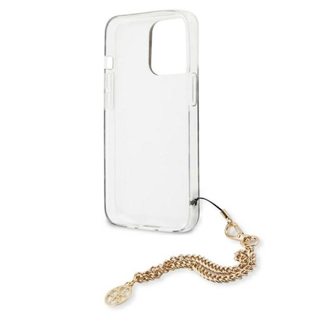 Guess Leopard Gold Chain - iPhone 13 Pro Max Case