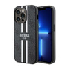 Guess 4G Gedruckte Streifen MagSafe - iPhone 14 Pro Max Tasche (Schwarz)