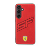 Ferrari Big SF Perforované - pouzdro pro Samsung Galaxy S24+ (červené)